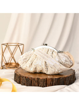 sugarcrush - Suagrcrush Off White Soft Pouch with Handle