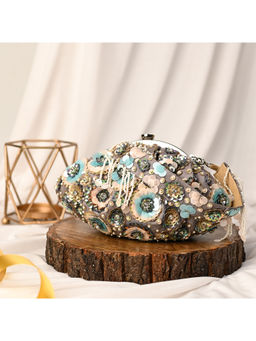 sugarcrush - Suagrcrush Multicolor Floral Work Soft Pouch with Handle