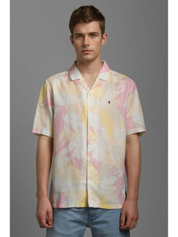 Louis Philippe - Men Multi-Color Slim Fit Print Half Sleeves Casual Shirt