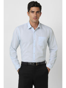 Peter England - Men Light Blue Regular Fit Formal Shirt