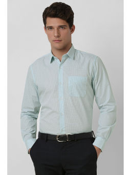 Peter England - Men Green Regular Fit Formal Shirt