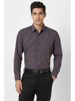 Peter England - Men Purple Regular Fit Formal Shirt
