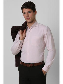 Peter England - Men Pink Regular Fit Formal Shirt