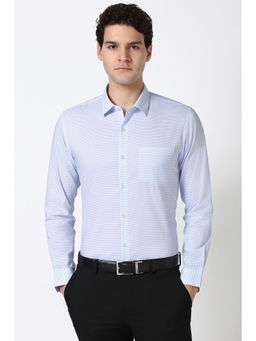 Peter England - Men Light Blue Slim Fit Formal Shirt