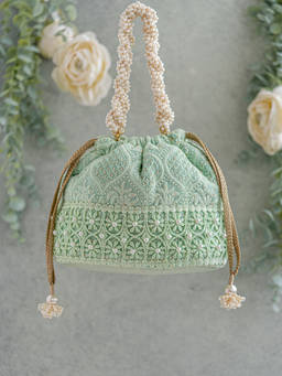 AMYRA - Mughal Mint Bucket Bag