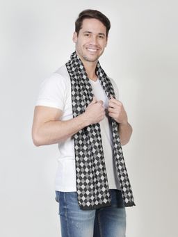 Alvaro Castagnino - Black Coloured Mens Viscose Muffler