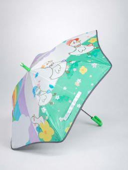Little Surprise Box - Multi-Color Blended Fabric Graphic Umbrella (3-12 Years)