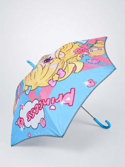 Little Surprise Box - Blue Blended Fabric Graphic Umbrella (3-12 Years)