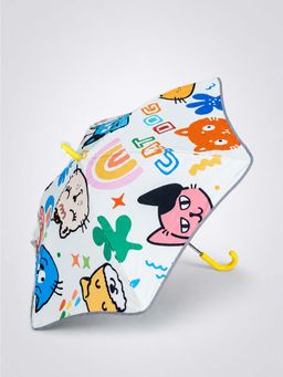 Little Surprise Box - Multi-Color Blended Fabric Graphic Umbrella (3-12 Years)