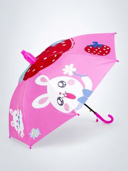 Little Surprise Box - Pink Blended Fabric Graphic Umbrella (7-12 Years)