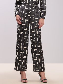 VERO MODA - Women Printed Straight Fit Trouser