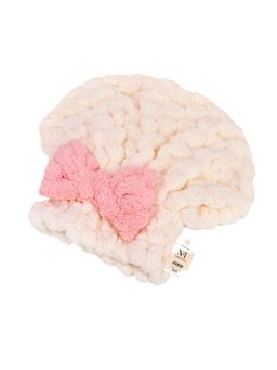 NFI Essentials - Hair Towel Cap Warp Super Absorbent Wet Drying Head Turban Pookie Bow Knot for Girls