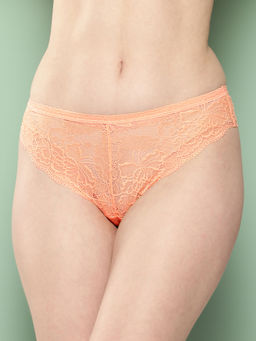 Leading Lady - Women's Solid Lace Mid Rise Bikini Brief