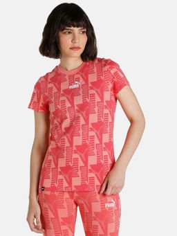 Puma - Power Aop Womens Pink T-shirt