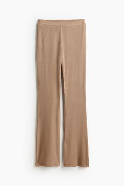 H&M - Women Beige Fla Trousers