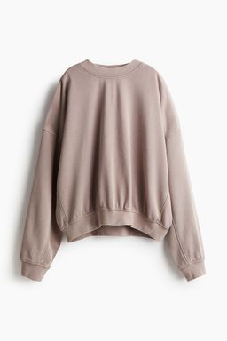 H&M - Women Beige Washed-Look Sweatshirt