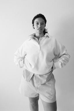 H&M - Women White Poplin Shorts