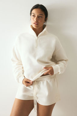 H&M - Women White Drawstring Sweatshirts