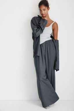 H&M - Women Black Lyocell Trousers