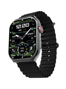beatXP - Marv Ultra 2.01” HD Bluetooth Calling Metal Body Smartwatch - Black