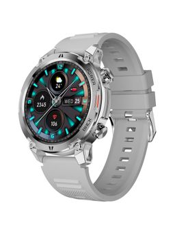 beatXP - Terra 1.39” HD Display Bluetooth Calling Metal body Smartwatch - Silver