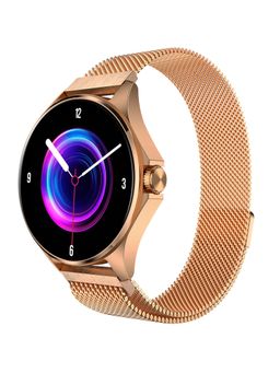 beatXP - Nuke 1.30'' Super Amoled Display, BT Calling, Metal Body Smartwatch- Gold