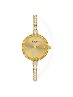 Mathey-Tissot - Swiss Made Infinity Gold Dial Analog Watch For Women (D986SPDI) (M)