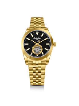Mathey-Tissot - Swiss Made Mathy I Open Heart Automatic Black Dial Analog Watch Men (EF1450ATPN) (M)