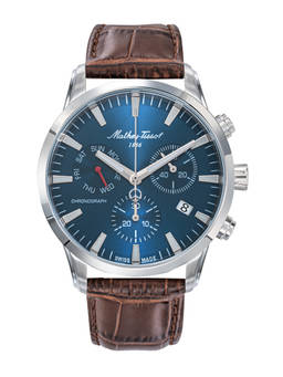 Mathey-Tissot - Swiss Made Quartz Blue Dial Analog Watch Men (H197CHALBU) (M)