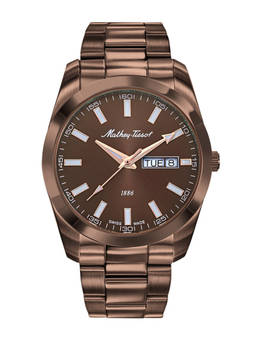 Mathey-Tissot - Swiss Made Quartz Brown Dial Analog Watch Men (H453MM) (M)