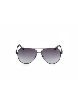 Timberland - Black Metal Full Rim Aviator Men Sunglass Green (62)