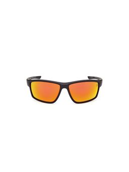 Timberland - Black Acetate Full Rim Rectangle Men Sunglass Orange (65)