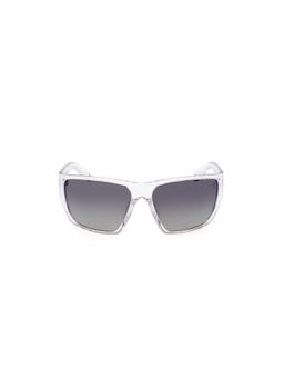 Timberland - White Acetate Full Rim Rectangle Men Sunglass Grey (66)