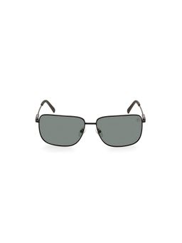 Timberland - Black Metal Full Rim Rectangle Men Sunglass Green (62)