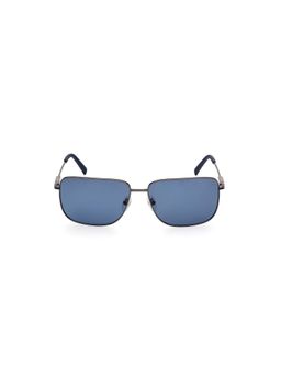 Timberland - Silver Metal Full Rim Rectangle Men Sunglass Grey (62)