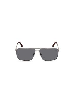 Timberland - Silver Metal Full Rim Aviator Men Sunglass Grey (61)