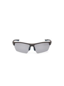 Timberland - Gunmetal Acetate Half Rim Rectangle Men Sunglass Grey (72)