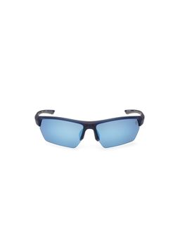 Timberland - Blue Acetate Half Rim Rectangle Men Sunglass Grey (72)