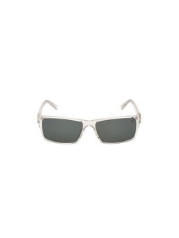 Timberland - White Acetate Full Rim Rectangle Men Sunglass Green (58)