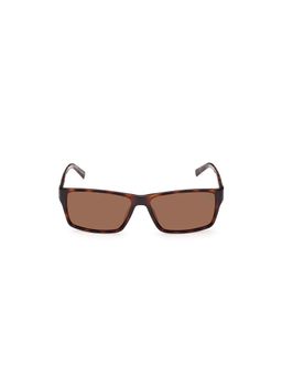 Timberland - Brown Acetate Full Rim Rectangle Men Sunglass (58)