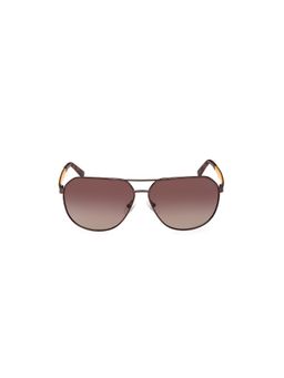 Timberland - Brown Metal Full Rim Aviator Men Sunglass (62)