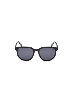 Timberland - Black Acetate Full Rim Round Men Sunglass Grey (54)