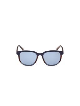 Timberland - Brown Acetate Full Rim Round Men Sunglass Grey (54)