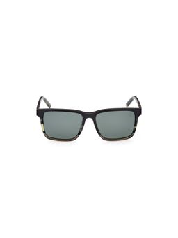 Timberland - Black Acetate Full Rim Square Men Sunglass Green (56)