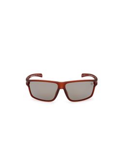 Timberland - Brown Acetate Full Rim Rectangle Men Sunglass Grey (63)