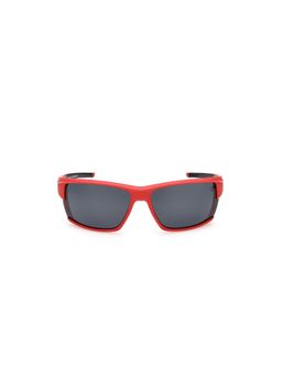 Timberland - Red Acetate Full Rim Rectangle Men Sunglass Grey (68)