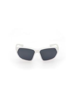 Timberland - White Acetate Full Rim Rectangle Men Sunglass Grey (64)