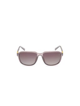 Timberland - Gunmetal Acetate Full Rim Square Men Sunglass Brown (56)