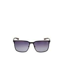 Timberland - Black Metal Full Rim Square Men Sunglass Grey (58)