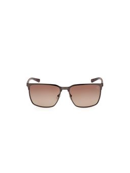 Timberland - Silver Metal Full Rim Square Men Sunglass Brown (58)